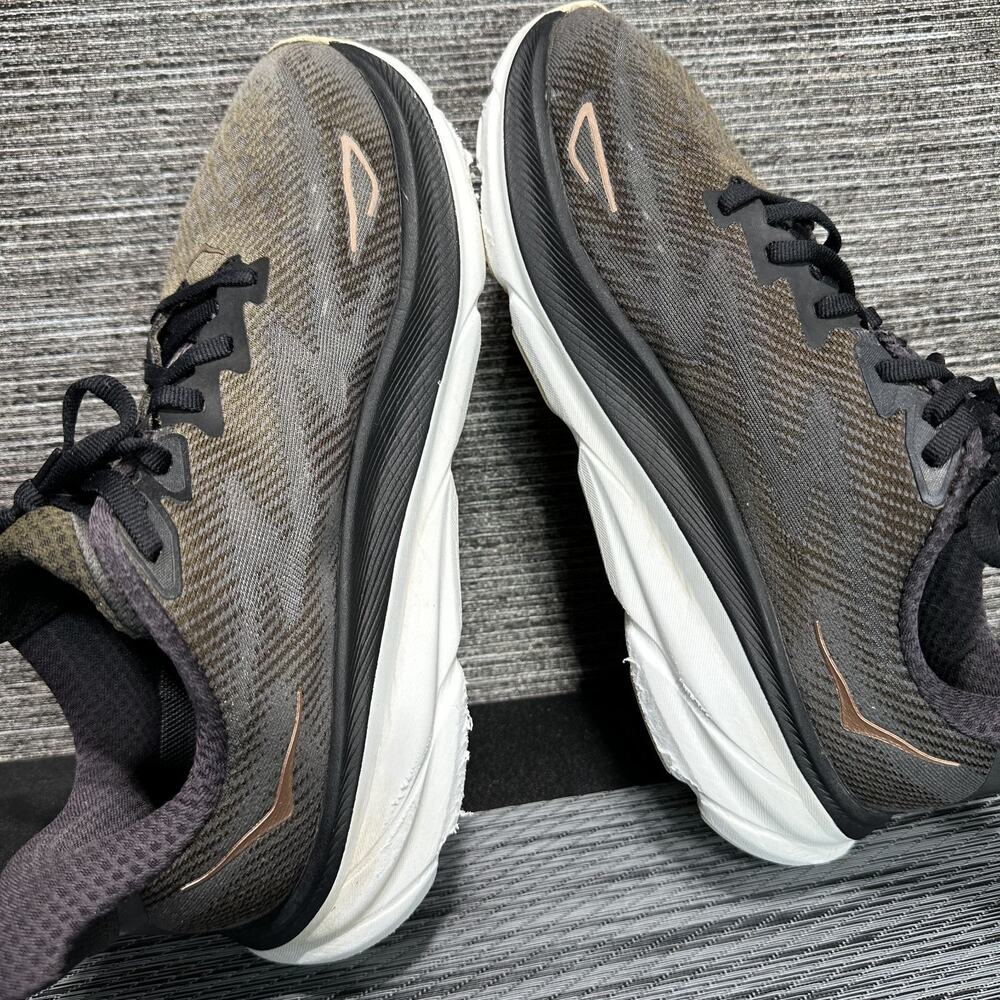 Hoka Clifton 9 Running Shoes Black Rose Gold 1132211 BRGL - Women's 9 B - Picture 13 of 16